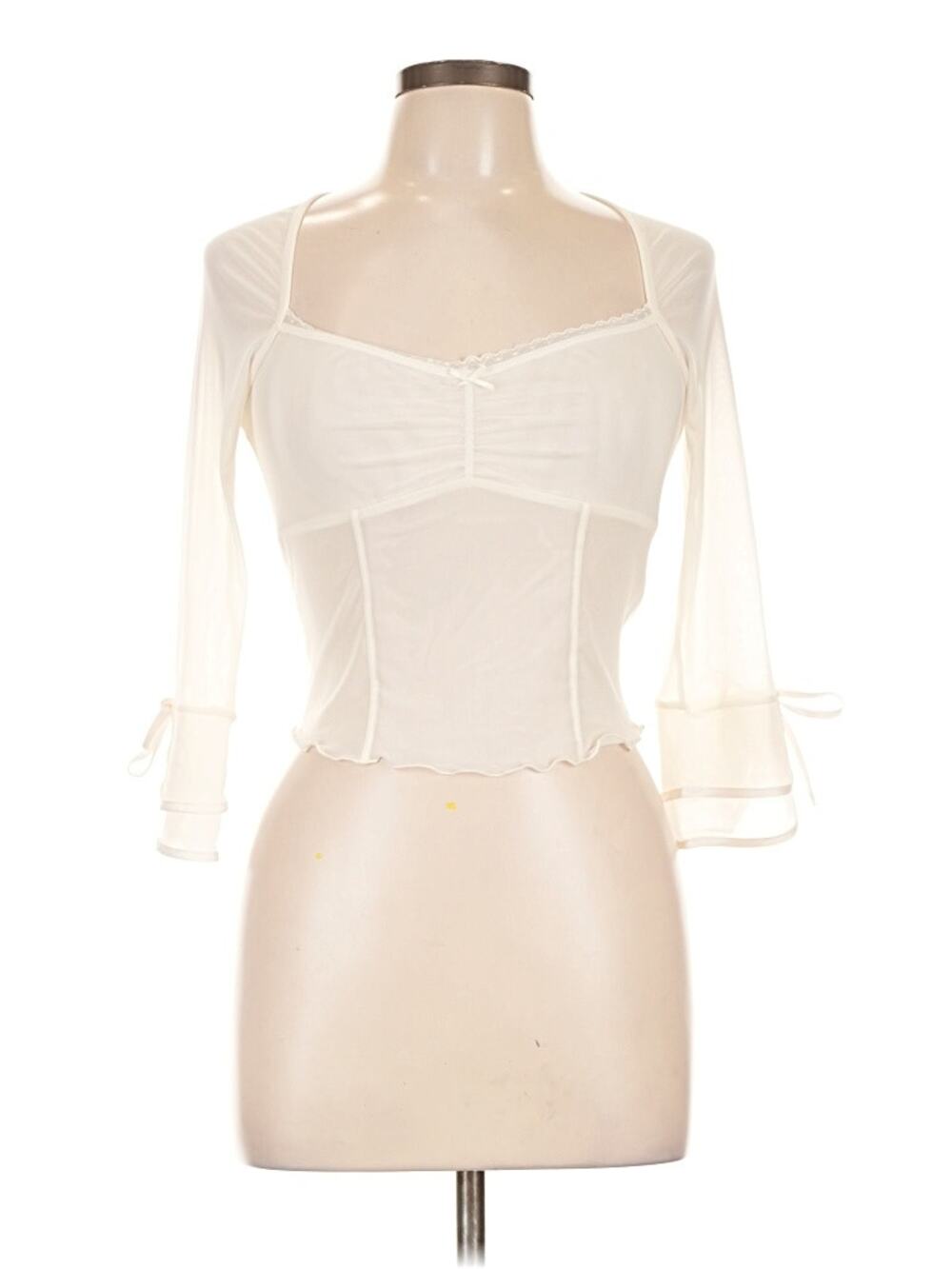 NWT Kimchi Blue Feminine Sheer Romantic Top - Large